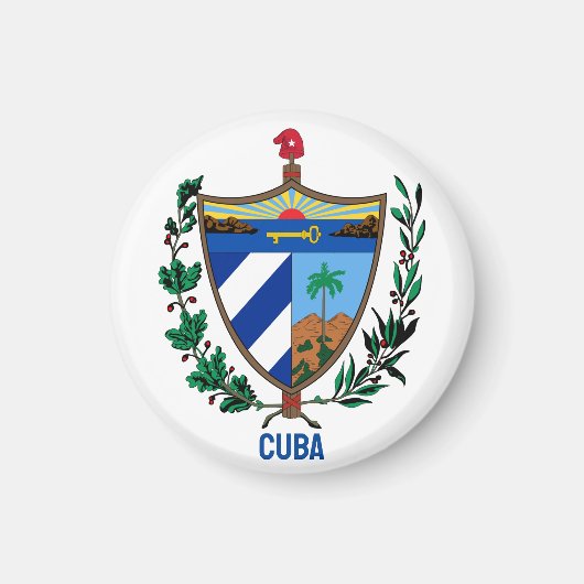 Wapen van Cuba Magneet (Voorkant)
