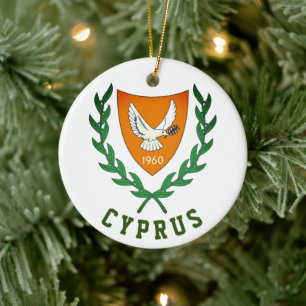 Wapen van Cyprus Keramisch Ornament