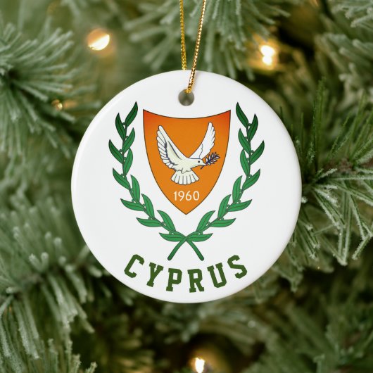 Wapen van Cyprus Keramisch Ornament (Boom)