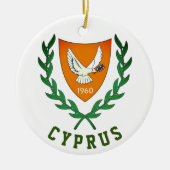 Wapen van Cyprus Keramisch Ornament (Voorkant)