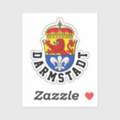 Wapen van Darmstadt, Duitsland Sticker (Vel)