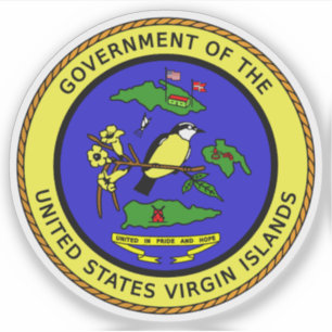 Wapen van de Amerikaanse Maagdeneilanden Sticker