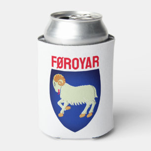 wapen van de Faeröer (DENEMARKEN) Blikjeskoeler