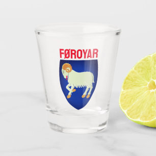 wapen van de Faeröer (DENEMARKEN) Shot Glas