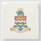 Wapen van de Kaaimaneilanden Stenen Onderzetter (Voorkant)