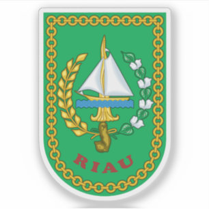 Wapen van de provincie Riau, Indonesië Sticker