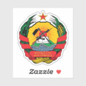 Wapen van de Republiek Mozambique Sticker (Vel)