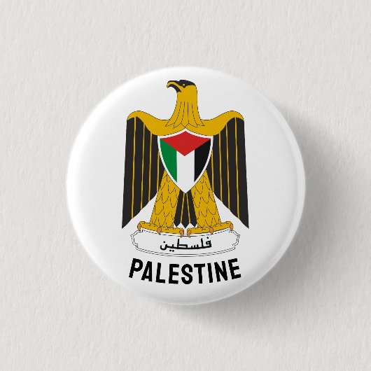 Wapen van de staat Palestina Ronde Button 3,2 Cm (Voorkant)