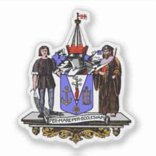 Wapen van de stad Southend-on-Sea, Engeland Sticker