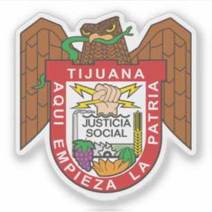 Wapen van de stad Tijuana, Mexico Sticker