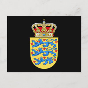 wapen van Denemarken Briefkaart