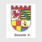 Wapen van Dessau-Roßlau, Duitsland Sticker (Vel)