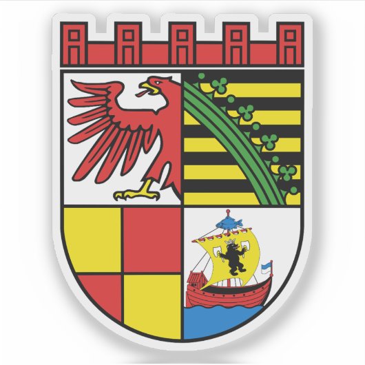 Wapen van Dessau-Roßlau, Duitsland Sticker (Voorkant)
