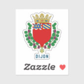 Wapen van Dijon, Frankrijk Sticker (Vel)