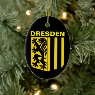Wapen van Dresden, Duitsland Keramisch Ornament
