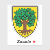 Wapen van Échallens, Zwitserland Sticker (Vel)