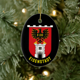 Wapen van Eisenstadt - OOSTENRIJK Keramisch Ornament