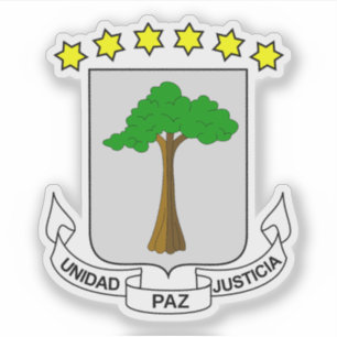 Wapen van Equatoriaal-Guinea Sticker