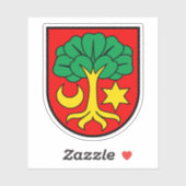 Wapen van Erlach, Zwitserland Sticker (Vel)