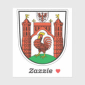 Wapen van Frankfurt an der Oder, Duitsland Sticker (Vel)