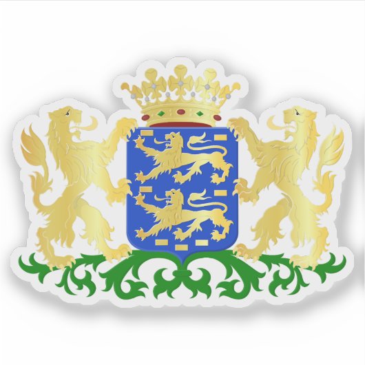 Wapen van Friesland, Nederland Sticker (Voorkant)