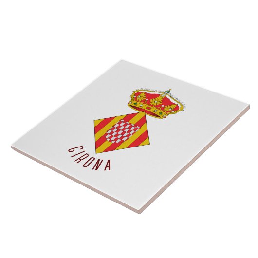 Wapen van Girona Tegeltje (Zijkant)