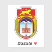 Wapen van Gyumri, Republiek Armenië Sticker (Vel)