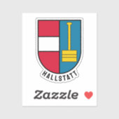 Wapen van Hallstatt - OOSTENRIJK Sticker (Vel)