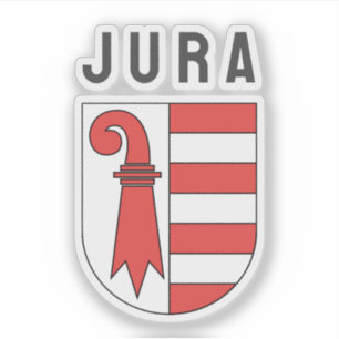 Wapen van het kanton Jura, Zwitserland Sticker