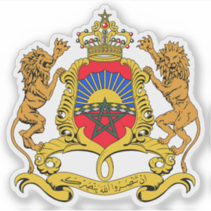 Wapen van het Koninkrijk Marokko Sticker