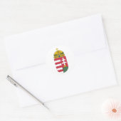 Wapen van Hongarije Ronde Sticker (Envelop)