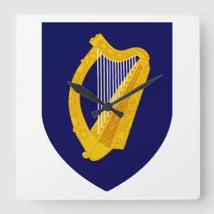 Wapen van Ierland Vierkante Klok