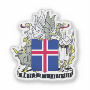 Wapen van IJsland Sticker