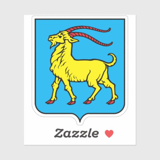 Wapen van Istrië, Kroatië Sticker (Vel)