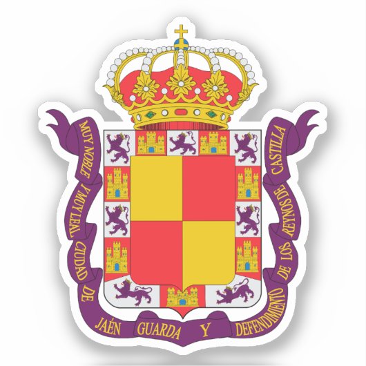 Wapen van Jaén, Spanje Sticker (Voorkant)