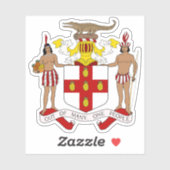 Wapen van Jamaica Sticker (Vel)