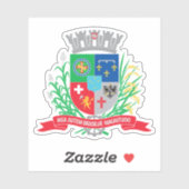 Wapen van Joinville, Brazilië Sticker (Vel)