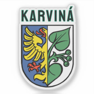 Wapen van Karviná, Tsjechië Sticker