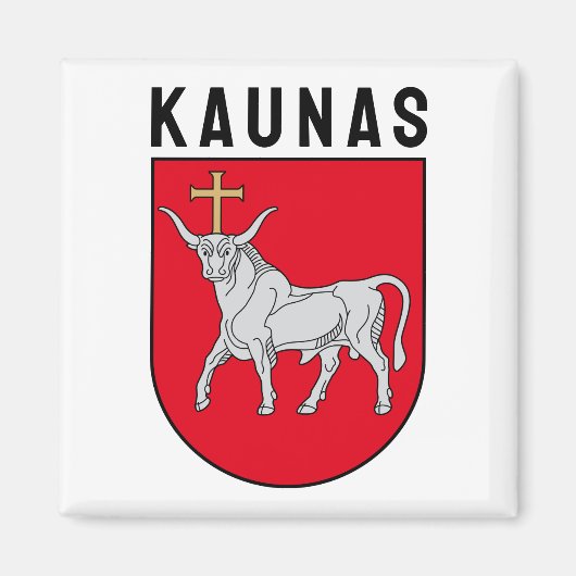 Wapen van Kaunas, Litouwen Magneet (Voorkant)
