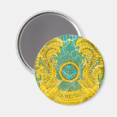 wapen van kazachstan magneet (Voorkant / Achterkant)