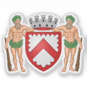 Wapen van Kortrijk, België Sticker