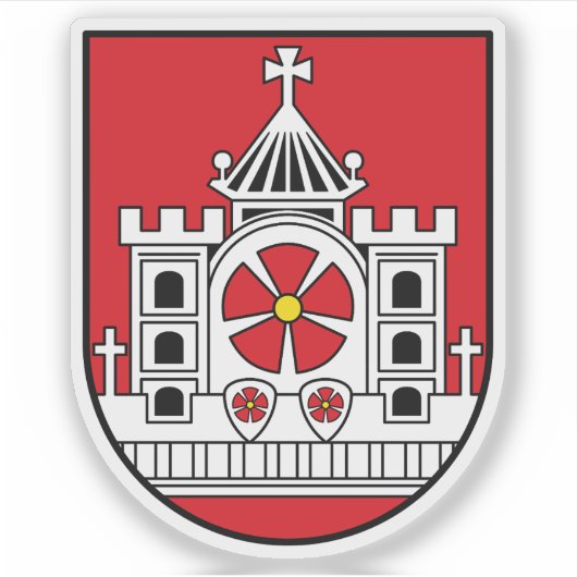 Wapen van Landshut, Duitsland Sticker (Voorkant)