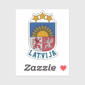 Wapen van Letland Sticker (Vel)