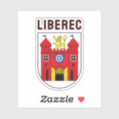 Wapen van Liberec, Tsjechië Sticker (Vel)