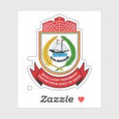 Wapen van Makassar, Indonesië Sticker (Vel)