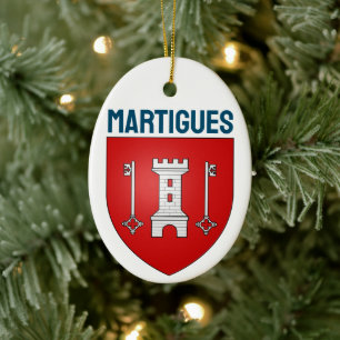 Wapen van Martigues, Frankrijk Keramisch Ornament