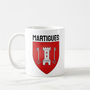 Wapen van Martigues, Frankrijk Koffiemok