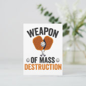 Wapen van massavernietiging Grappige Pickleball Sp Briefkaart (Staand voorkant)