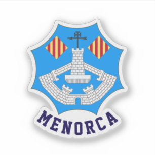 Wapen van Menorca, Spanje Sticker