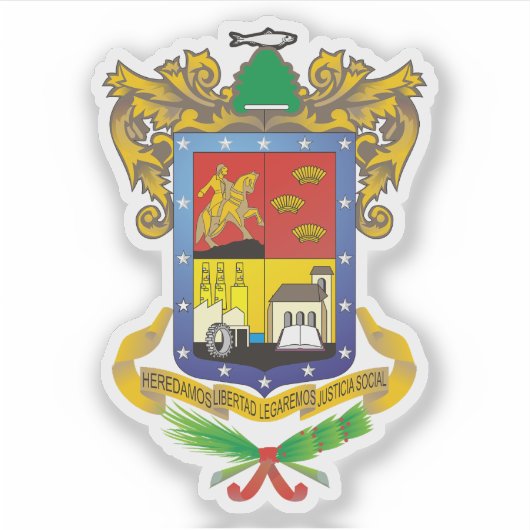 Wapen van Michoacán de Ocampo, Mexico Sticker (Voorkant)